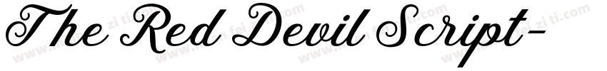 The Red Devil Script字体转换